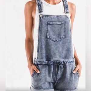 Z Supply Indigo Soft Denim Blue Women's Overalls